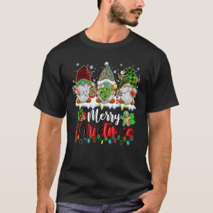 Cute Gnomes God jul Light Family Gnome Xma T Shirt