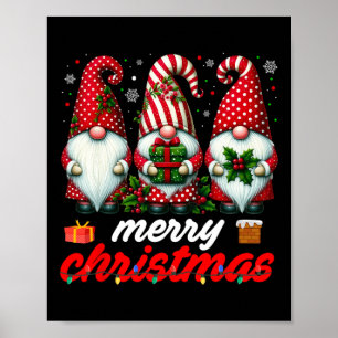 Cute Gnomes-julljusfamiljen Gnome Julafton Matc Poster