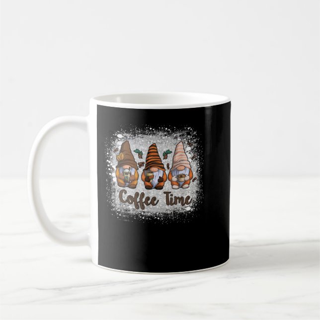 Cute Gnomes-kaffetid, koffein Kaffemugg (Vänster)