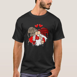 Cute Gnomes Kärlek Heart par Matching Cute Valent T Shirt