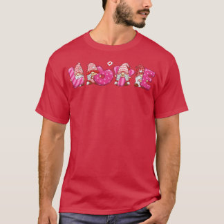 Cute Gnomes Kärlek Hearts Alla hjärtans dag T Shirt
