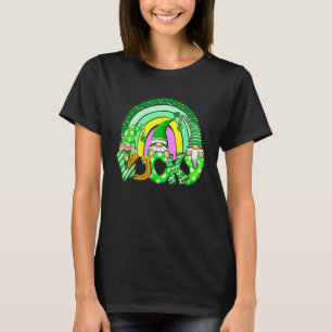 Cute Gnomes Lucky Shamrock for Roligt St patricks T Shirt