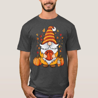 Cute Gnomes med Basketball pumpkryddsfall T Shirt