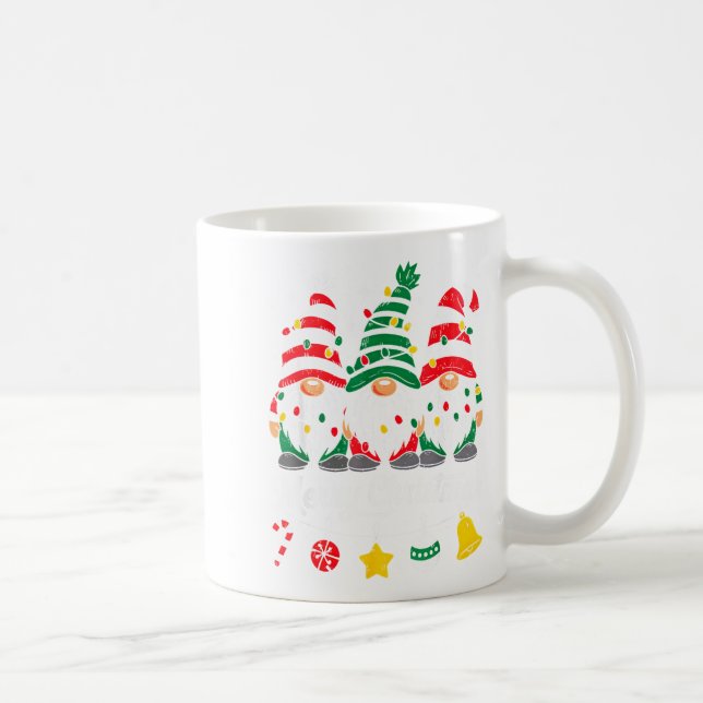 Cute Gnomes Merry Christmas Light Family Gnome Xma Kaffemugg (Höger)