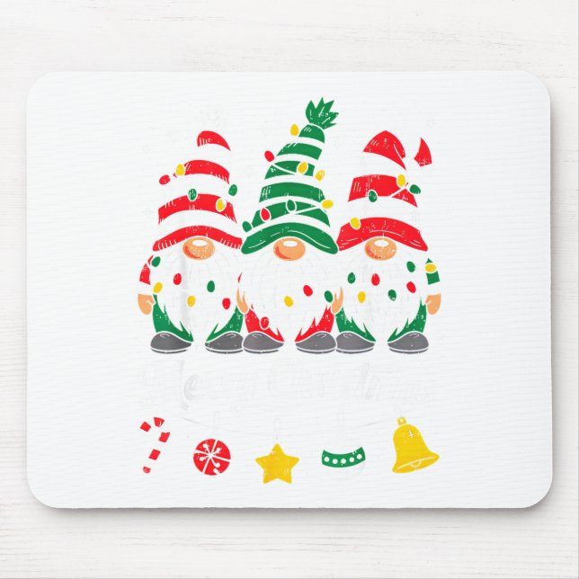 Cute Gnomes Merry Christmas Light Family Gnome Xma Musmatta (Framsidan)