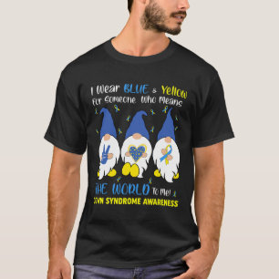 Cute Gnomes Peace Kärlek Down Syndrome Awareness T Shirt