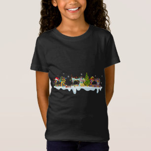 Cute Gnomes Sewing Maskiner Julgran Sewing T Shirt
