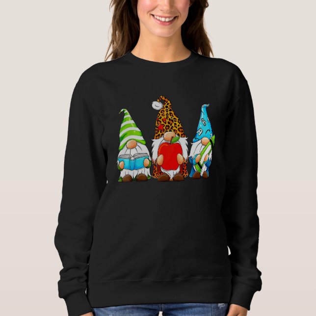 Cute Gnomes Studenter Lacher Gnome Back to school T Shirt (Framsida)