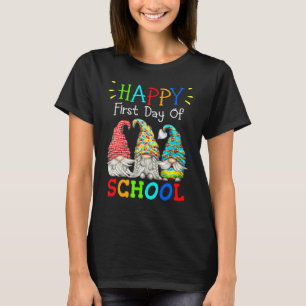 Cute Gnomes Studenter Lacher Gnome Back to school T Shirt