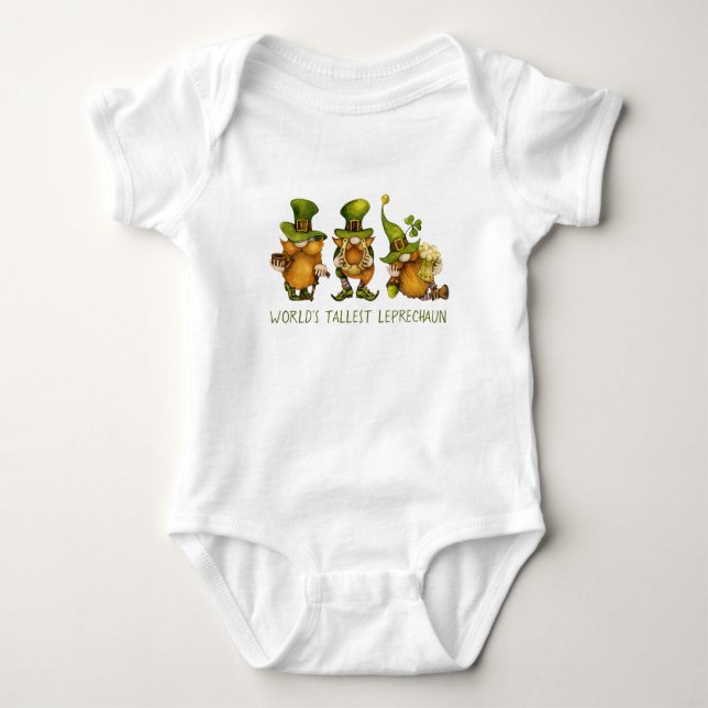 Cute Gnomes Tallest Leprechaun St patrick's day T Shirt (Framsida)
