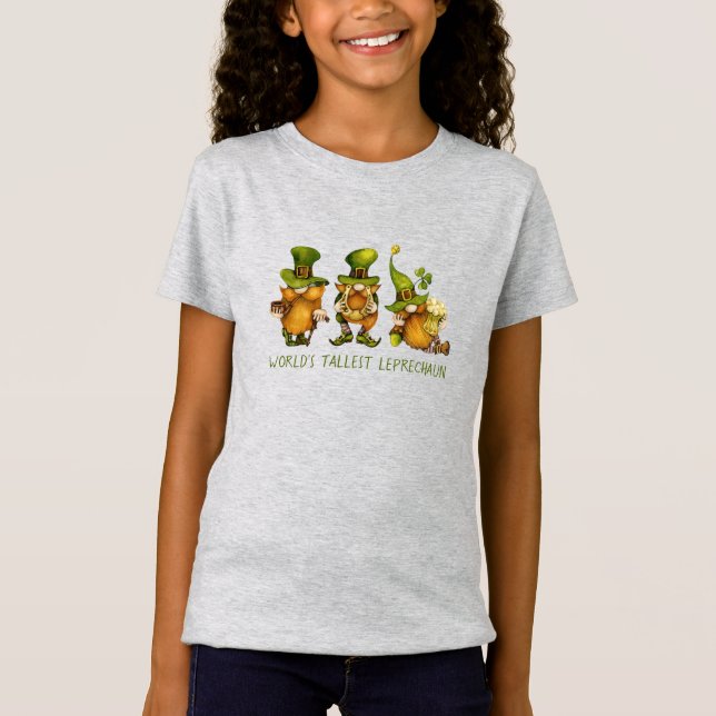 Cute Gnomes Tallest Leprechaun St patrick's day T Shirt (Framsida)