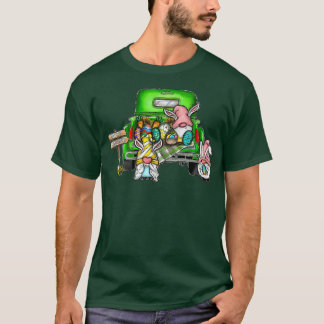 Cute gnomes with Bunny öron Egg Hunting Lastbil Ha T Shirt
