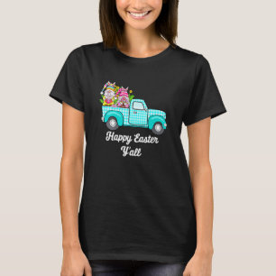 Cute Gnomes with Bunny Öron Egg Hunting Lastbil Ös T Shirt