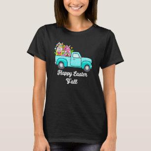Cute Gnomes with Bunny Öron Egg Hunting Lastbil Ös T Shirt