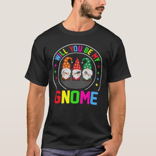 Cute Gnomies for Garden  Gnomes  4 T Shirt (Framsida)
