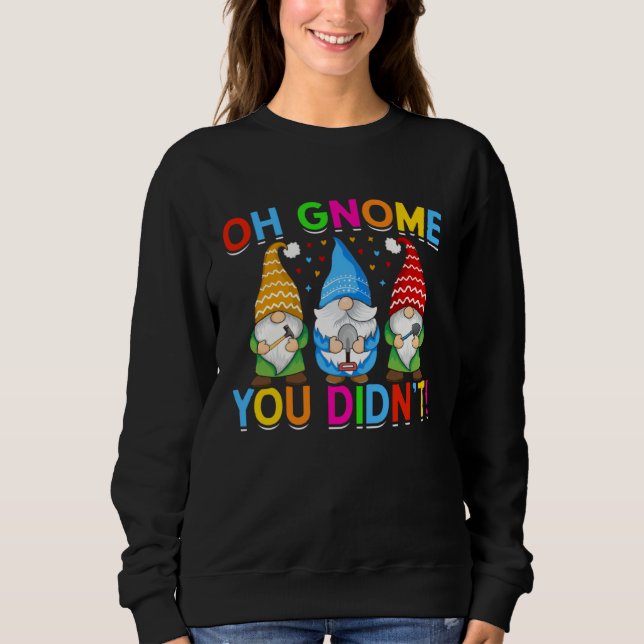 Cute Gnomies for Garden Gnomes T Shirt (Framsida)