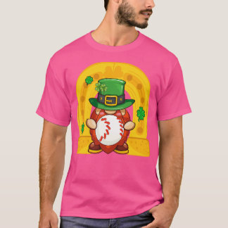Cute Gnomies Lycklig St patricks day Funny Basebal T Shirt