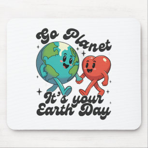 Cute Go Planet på din jorddag 2025 Lärare Kid Musmatta