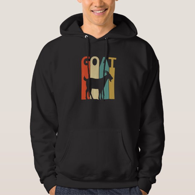 Cute Goat Animal Hoodie (Framsida)