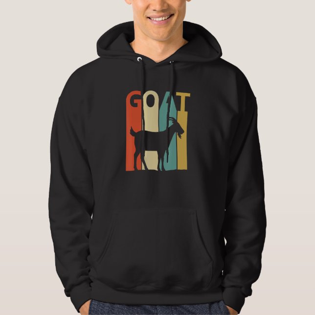 Cute Goat Animal Hoodie (Framsida)