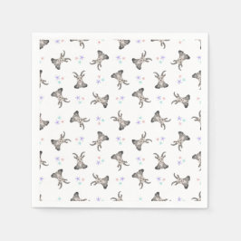 Cute Goat Boskap Barnyard Birthday Pappersservett