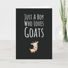 Cute Goat Cards For Boys For Kids Farm Animals Kort