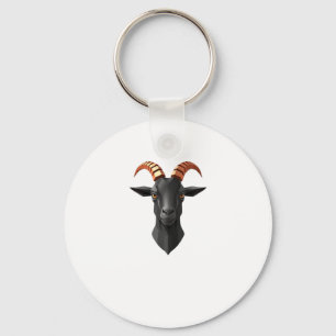 Cute Goat Hear 3d - Animals World Sticker Nyckelring