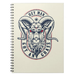 Cute Goat Notebook Pet Animal Farm Wildlife Anteckningsbok