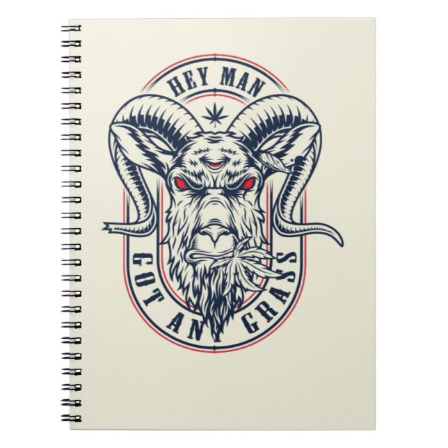 Cute Goat Notebook Pet Animal Farm Wildlife Anteckningsbok (Framsidan)