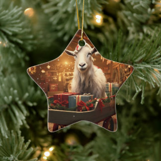 Cute Goat Ornament Decor, gåvor till get Älskare