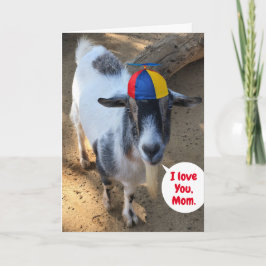 Cute Goat Photo Favorite Kid Mors dag Kort