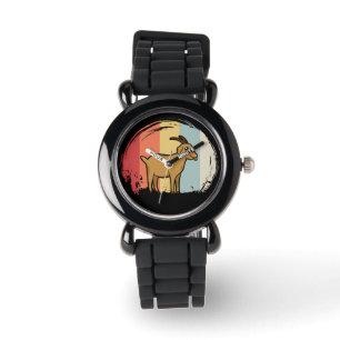 Cute Goat Retro Armbandsur