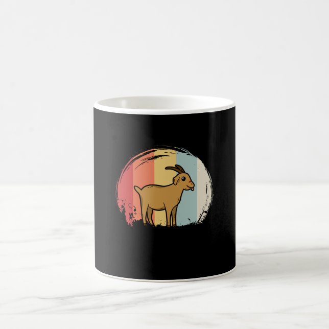 Cute Goat Retro Kaffemugg (Center)