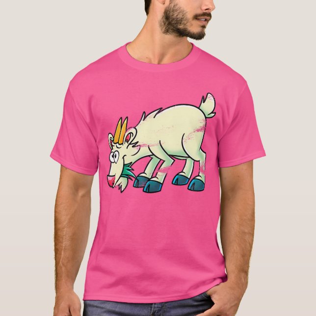 Cute Goat Småbarn Farm Animal Goat T Shirt (Framsida)