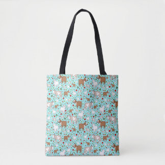 Cute Goat Tote Bag Tygkasse