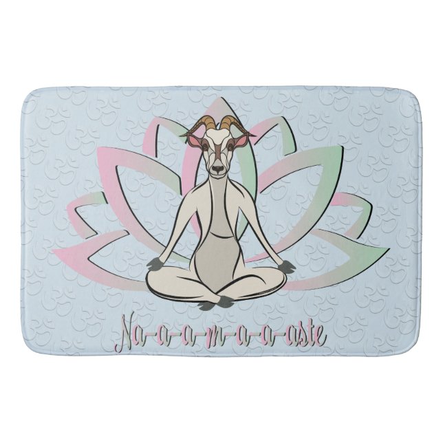 CUTE GOAT YOGA | Namaste GetYerGoat™ Badrumsmatta (Framsidan)