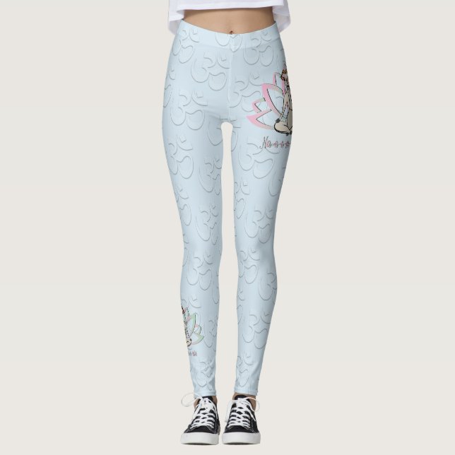 CUTE GOAT YOGA | Namaste GetYerGoat™ Leggings (Framsida)