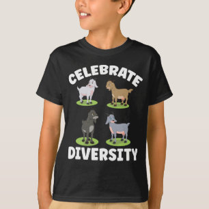 Cute Goats Animal Humor Goat Fläkt T Shirt