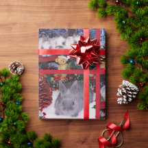 Cute God jul Bunny Rabbit