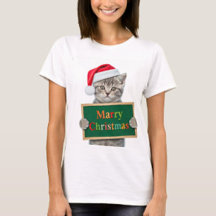 "Cute God jul Dam kontint-Shirt - Festive Ho T Shirt