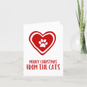 Cute God jul från Julafton-kortet Cats Helgkort