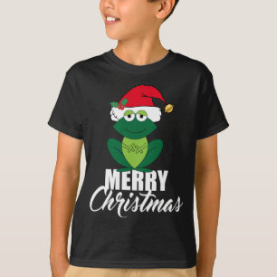 Cute God jul Frog T Shirt
