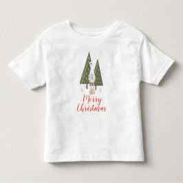 Cute God jul Gnome Bluebird T Shirt