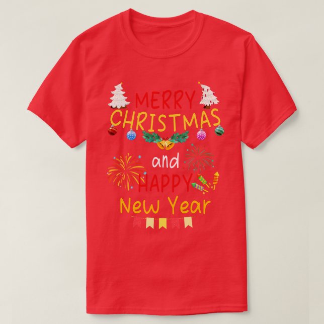 Cute God jul Gott nytt år 2022 T Shirt (Design framsida)