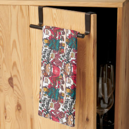 Cute God jul - Helgdag Festive Kökshandduk