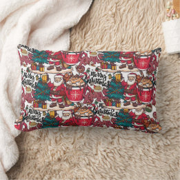Cute God jul - Helgdag Festive Lumbarkudde