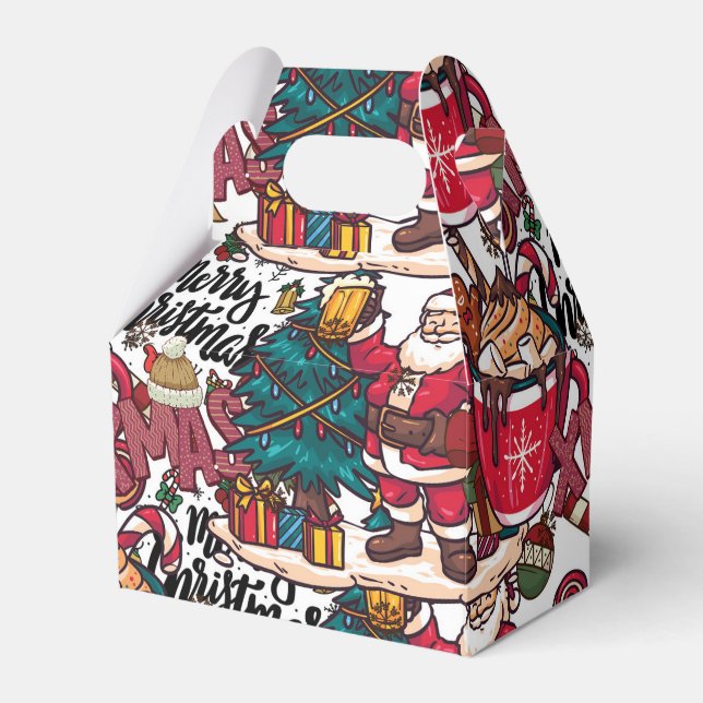 Cute God jul - Helgdag Festive Presentaskar (Framsidan Sidan)