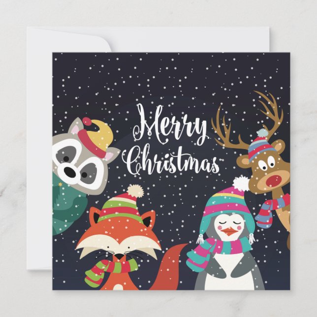 Cute God jul Julkort (Framsida)