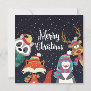 Cute God jul Julkort