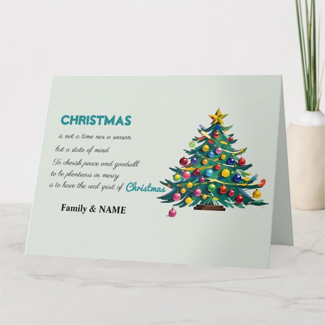 Cute God jul-kort, God jul-kort Kort (Framsida)